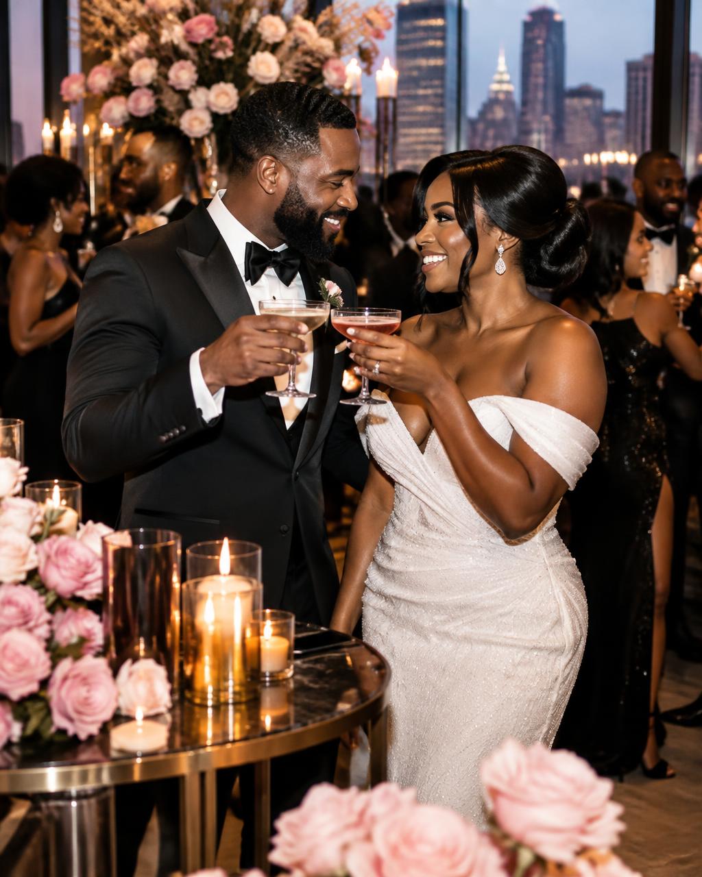 Weddings celebration with elegant cocktails
